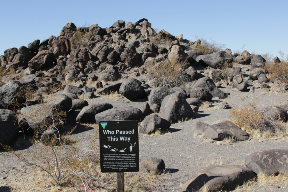 Painted Rock Petroglyph Site, Arizona.