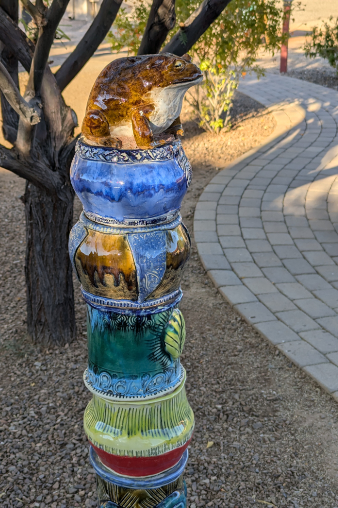 A walking path at the Sonoran Desert Inn at Ajo, Arizona.