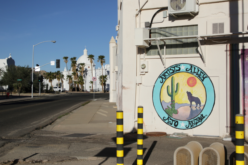 Artists Alley in Ajo, Arizona.