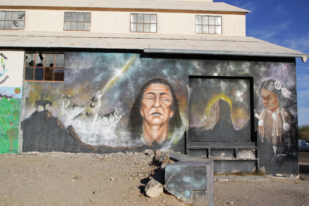 Loading bay mural in Ajo, Arizona.