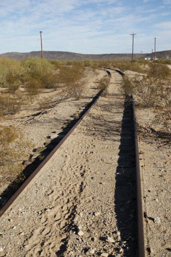 Abandoned railway at Ajo, Arizona.