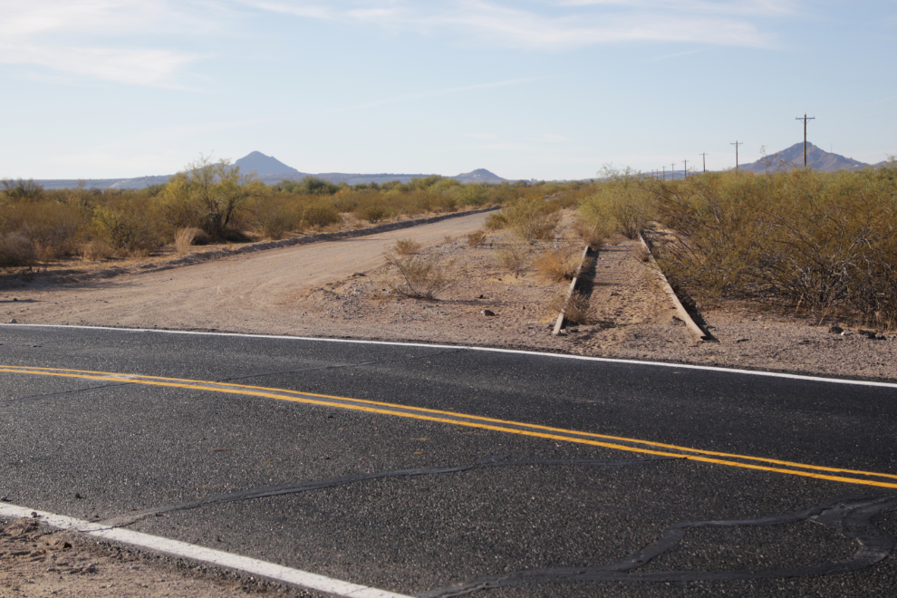 Abandoned railway at Ajo, Arizona.