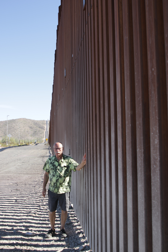 The Wall along the Mexican border west of Arizona Highway 85.