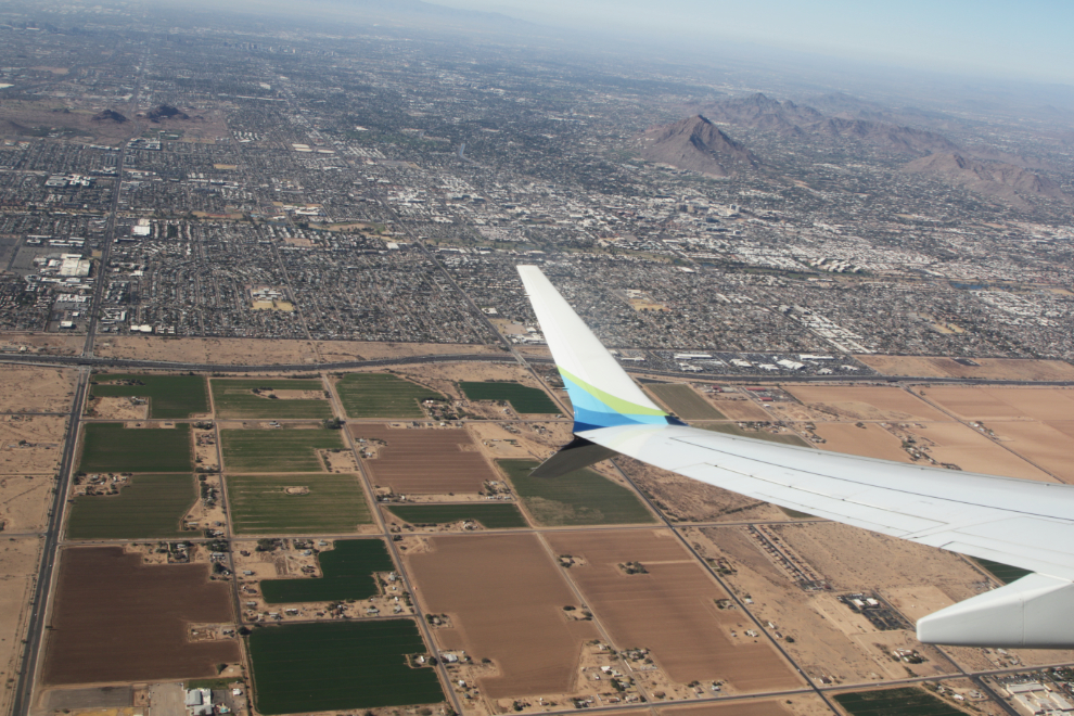 Flying out of Phoenix, Arizona.