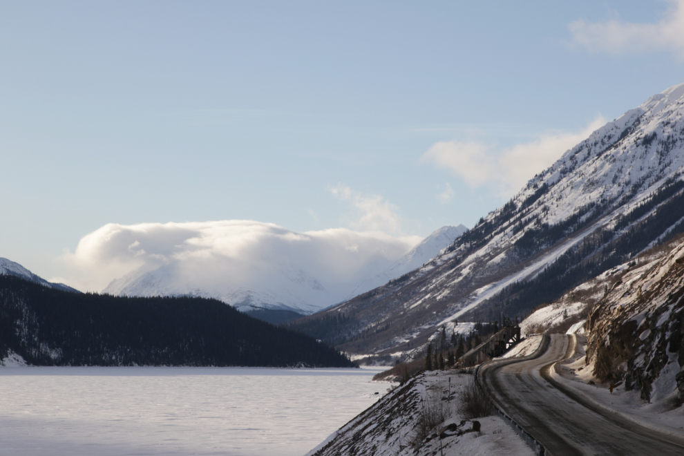 An approaching storm on the South Klondike Highway in January. 