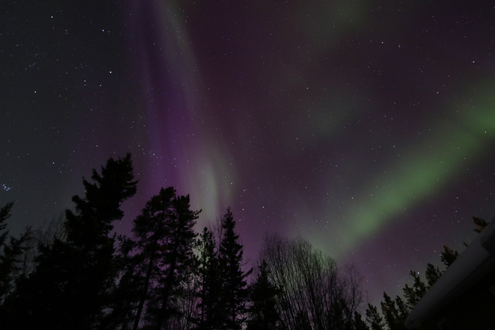 The aurora borealis at Whitehorse, Yukon.