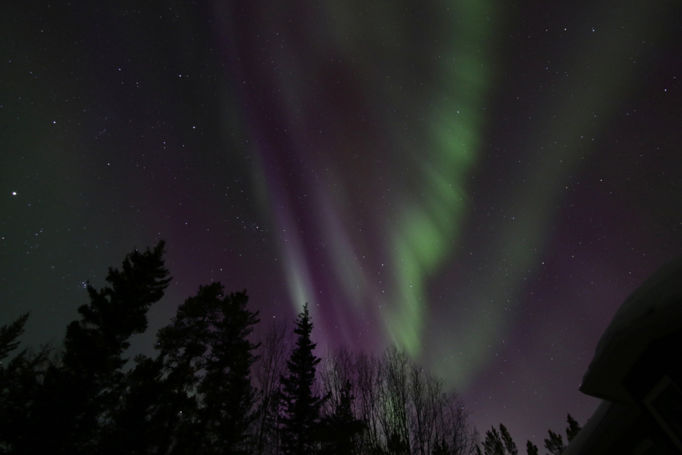 The aurora borealis at Whitehorse, Yukon.