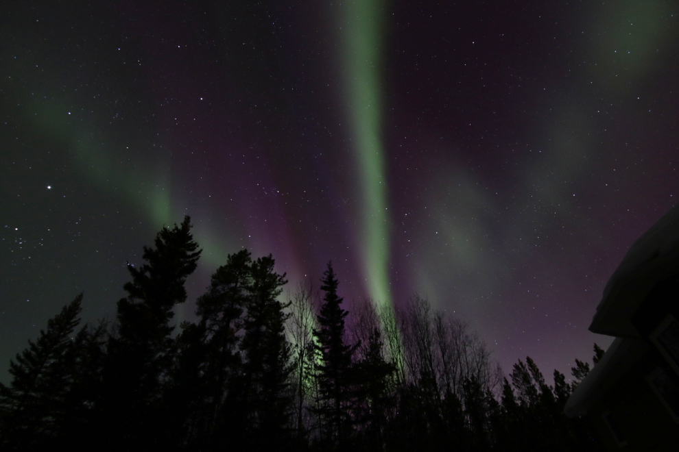 The aurora borealis at Whitehorse, Yukon.