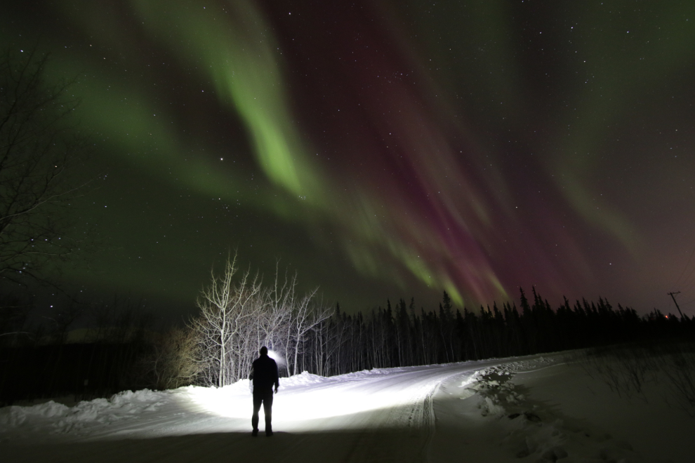 The Northern Lights at Whitehorse, Yukon.