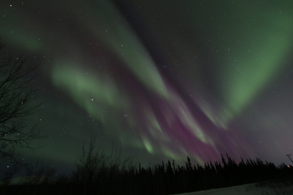 The Northern Lights at Whitehorse, Yukon.