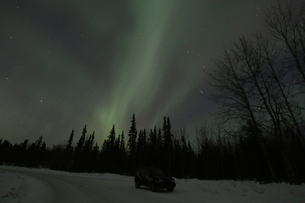 The Northern Lights at Whitehorse, Yukon.