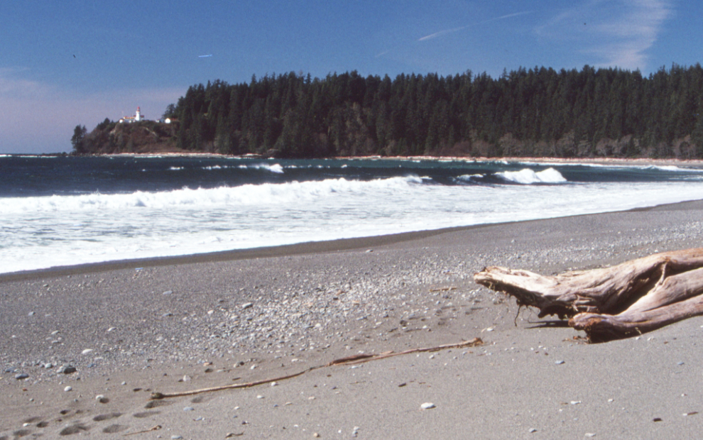 The historic Carmanah Point Lighthouse on Vancouver Island.