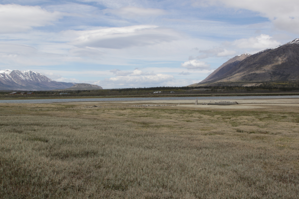 The wreckage of the sternwheeler Gleaner at Carcross, Yukon.