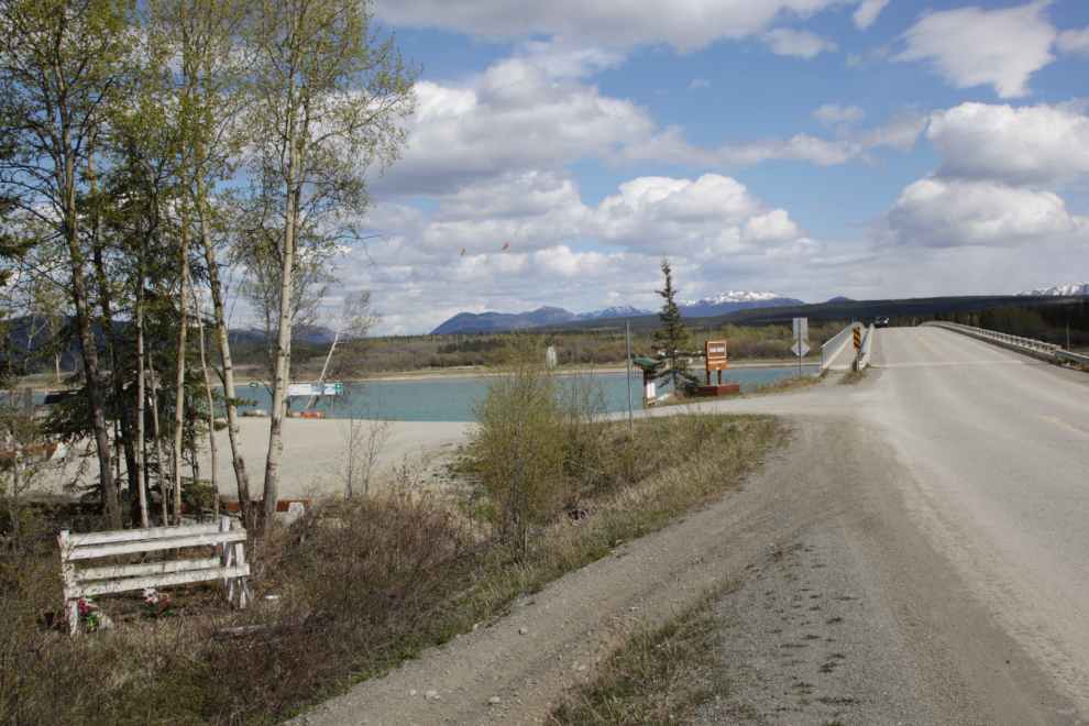 The grave of Hiram David Good, 1856-1925, at the Tagish Bridge.