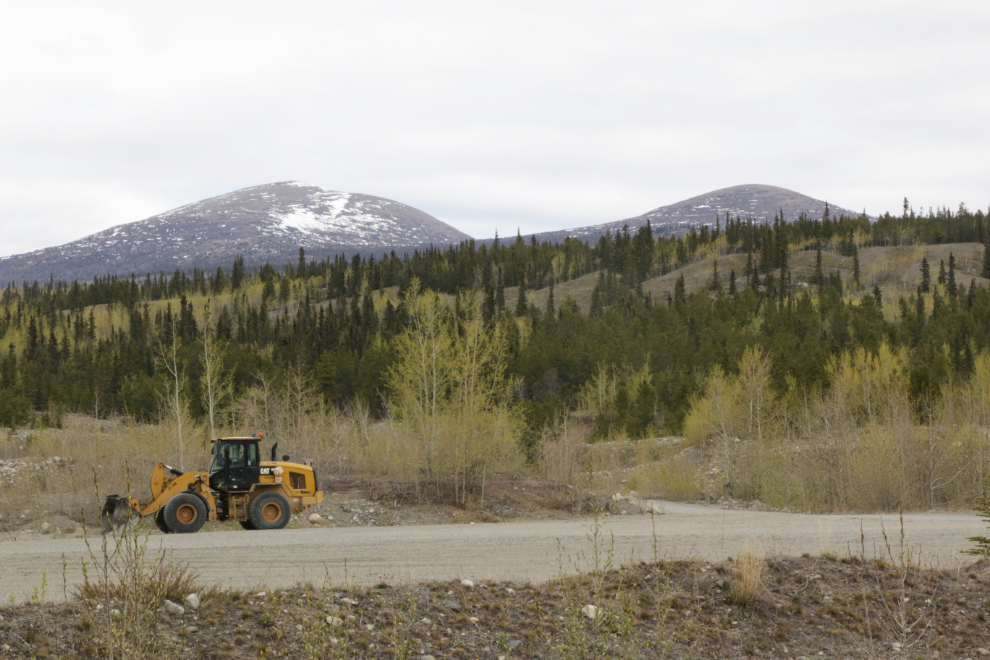 Gravel pit at the start of the Stony Creek Trail, Yukon.