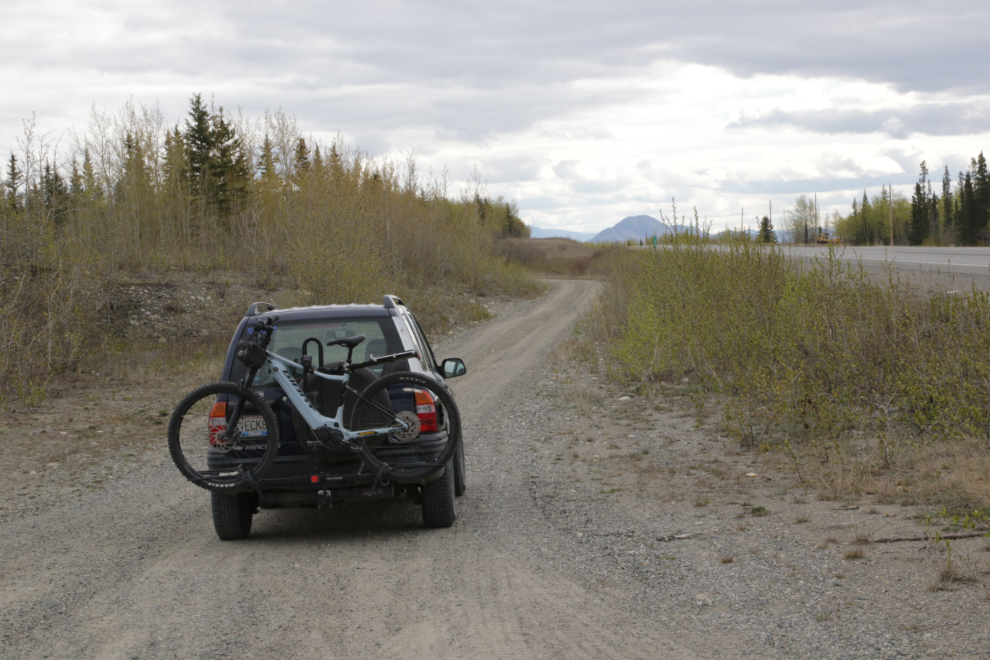 The start of the Stony Creek Trail, Yukon.