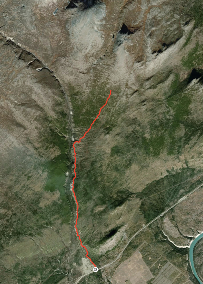 Map of Stony Creek Trail.