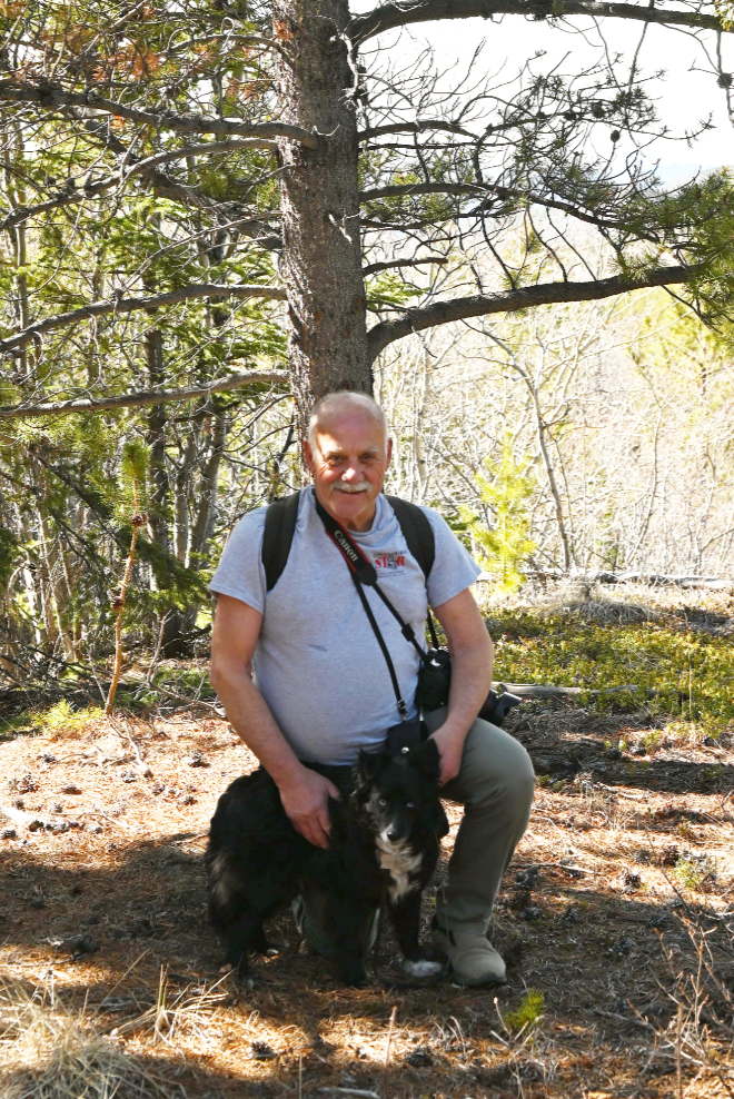 Murray Lundberg and Tucker on the Stony Creek Trail, Yukon.