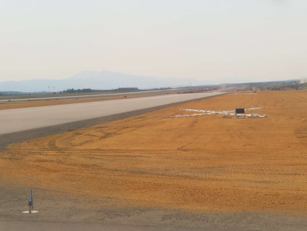 Runway reconstruction at Erik Nielsen Whitehorse International Airport.