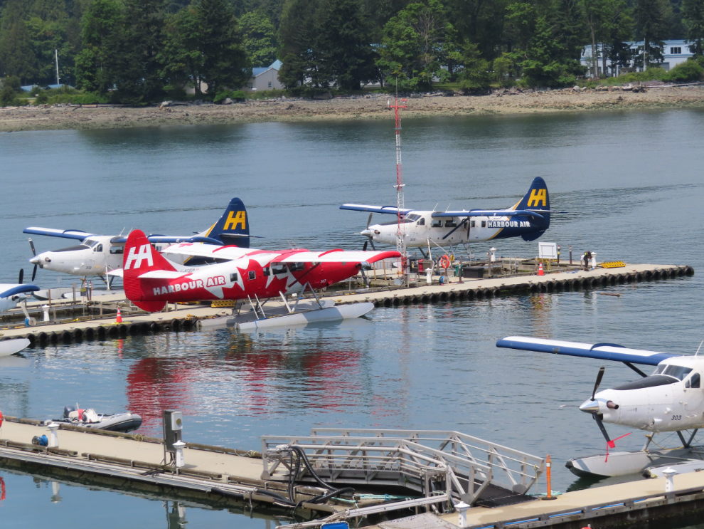 The Coal Harbour float plane base in Vancouver.
