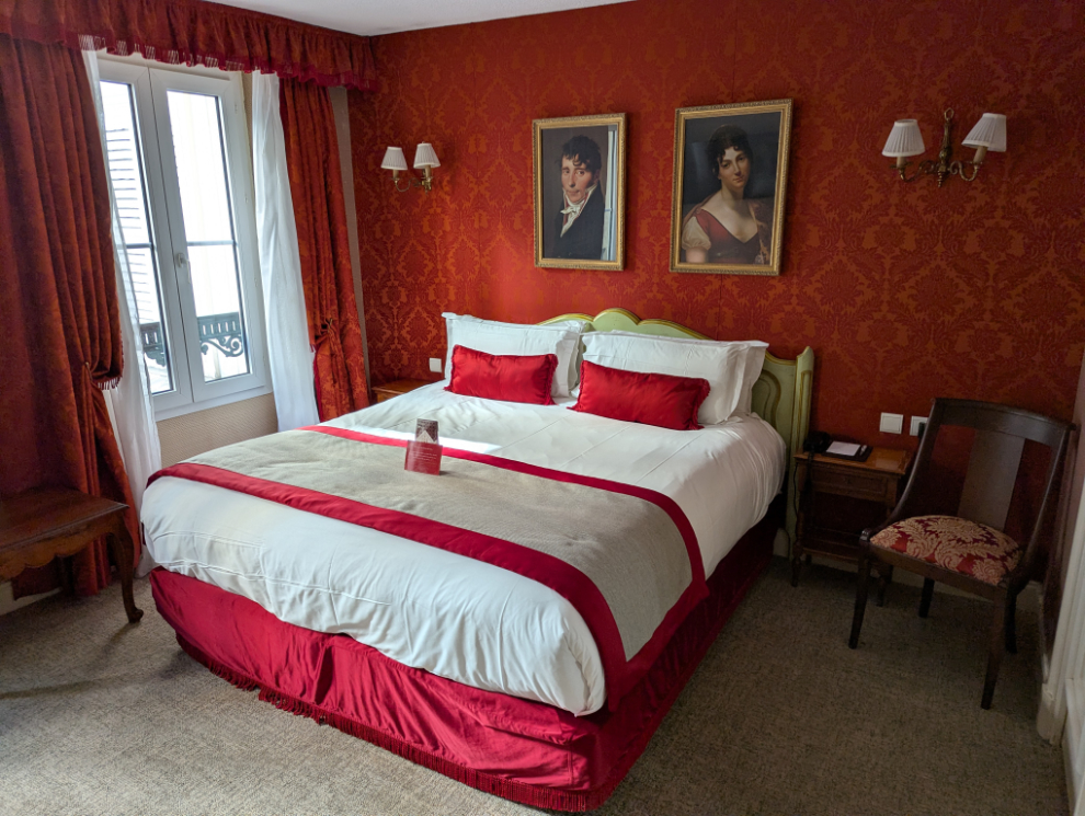 Room 15 on the second floor of the Hotel de Seine in Paris.