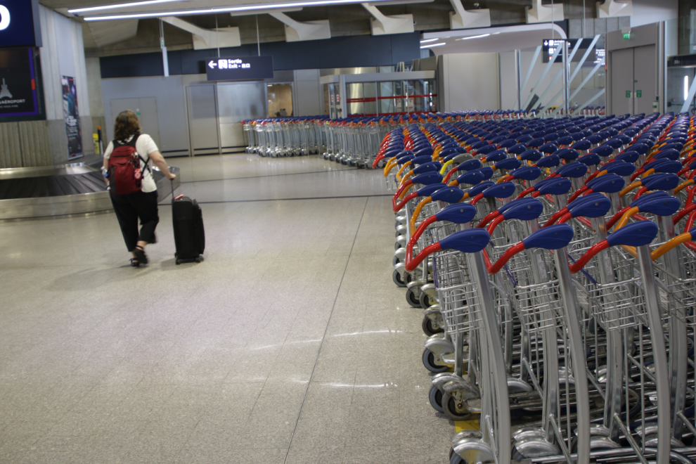 We soon had our bags and headed out to meet our shuttle driver at CDG Paris.