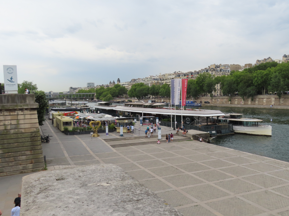 A view from the Pont d'Iena in Paris.