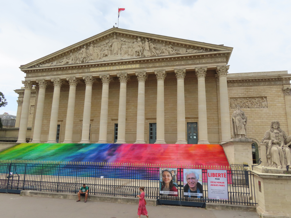 The Assemblée Nationale library in Paris.