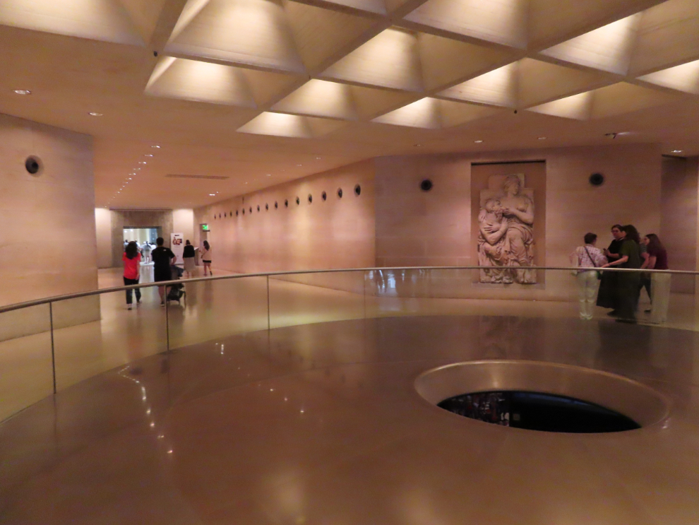 Starting our tour of the Louvre Museum in Paris.