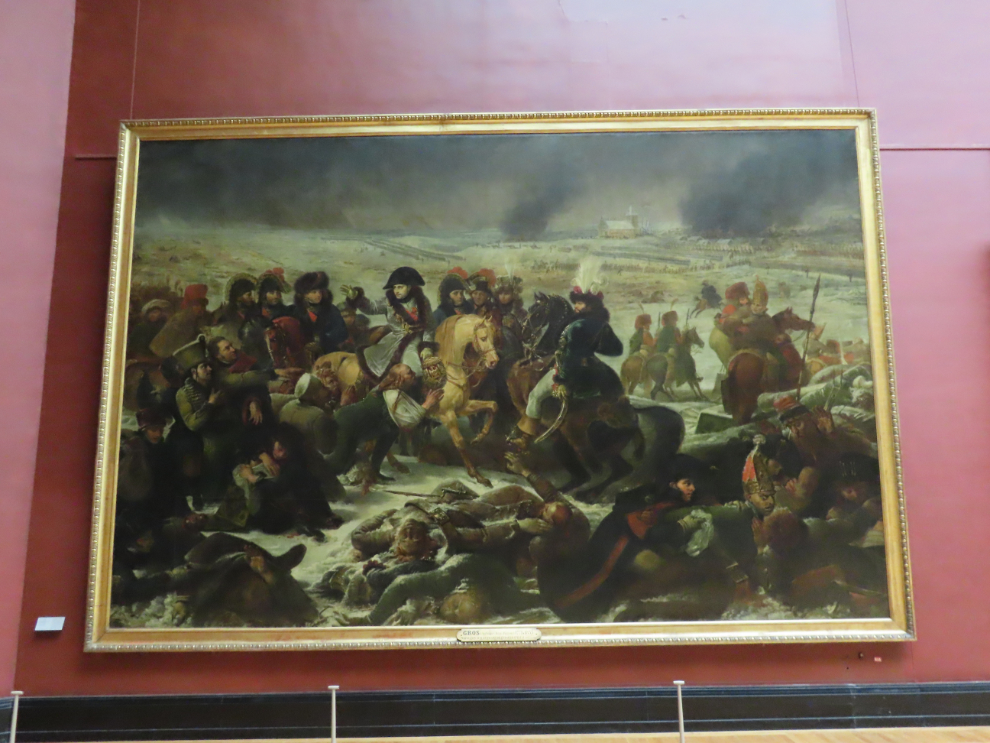 'Napoleon on the Battlefield of Eylau' by French Romantic painter Antoine-Jean Gros (1808), at the Louvre Museum in Paris.
