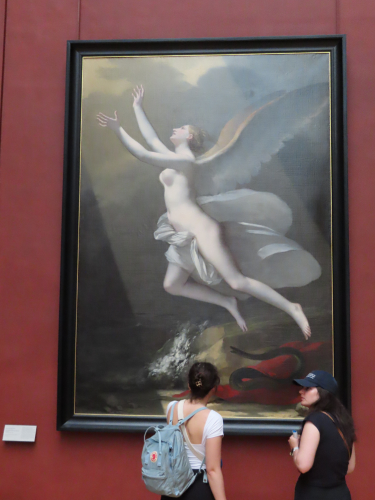 'The Soul Breaking the Links Holding it to the Earth' (1821-1823) by Pierre-Paul Prud'hon, at the Louvre Museum in Paris.