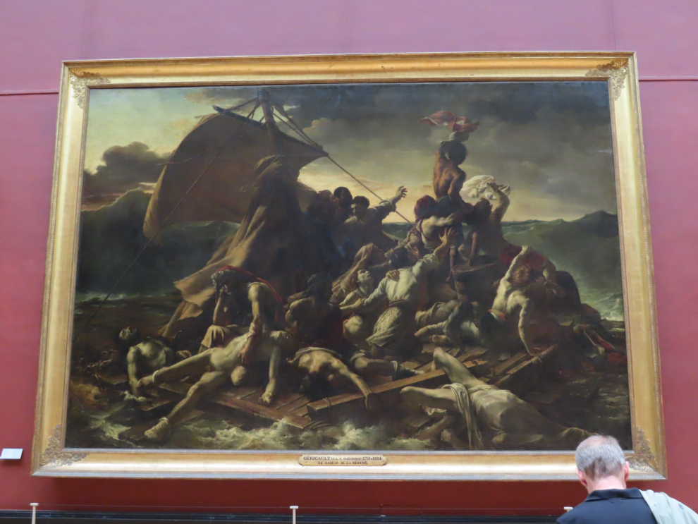 'The Raft of the Medusa' by Théodore Géricault, at the Louvre Museum in Paris.