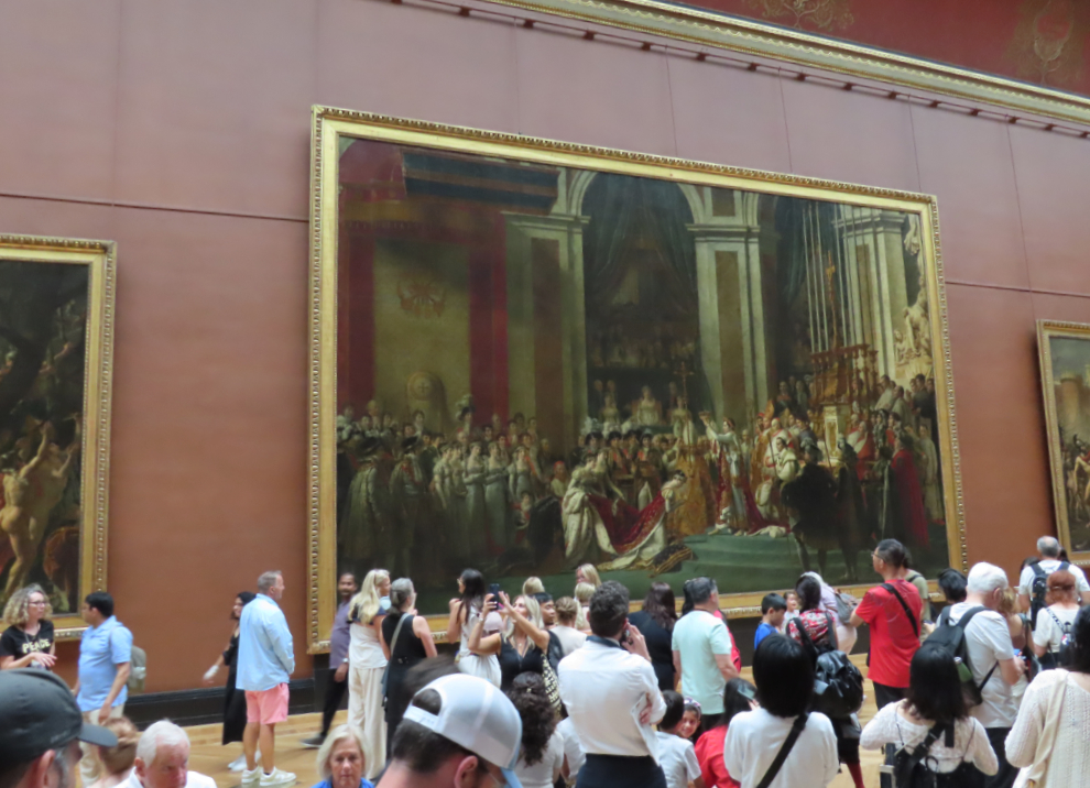 At the Louvre Museum in Paris.