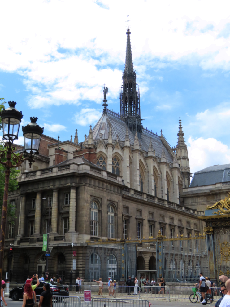 The incredibly ornate 13th-century Gothic Sainte-Chapelle in Paris. 