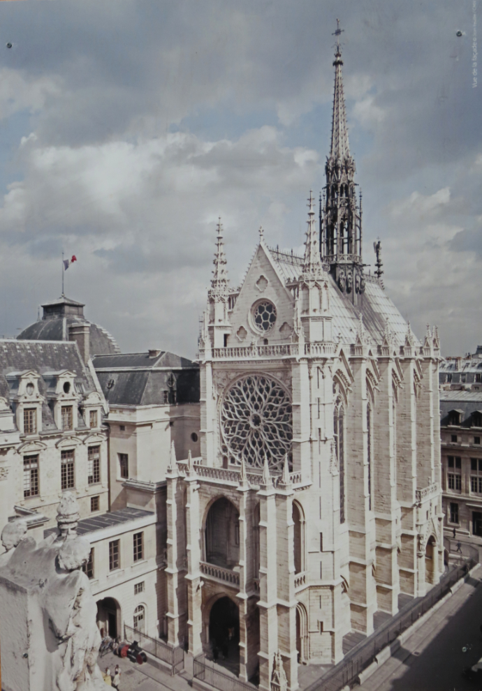 The incredibly ornate 13th-century Gothic Sainte-Chapelle in Paris. 