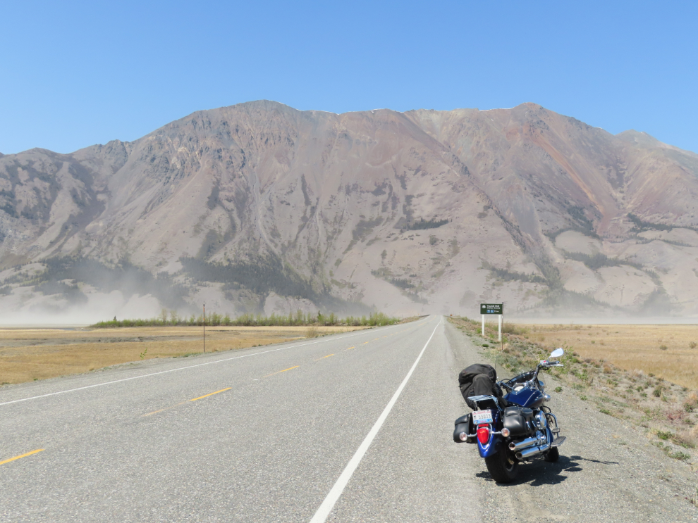 The Alaska Highway and Sheep Mountain, Yukon.