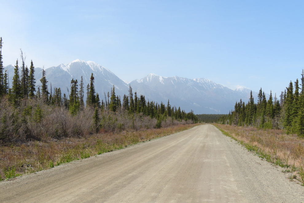 The access road to the ghost town of Silver City, Yukon.