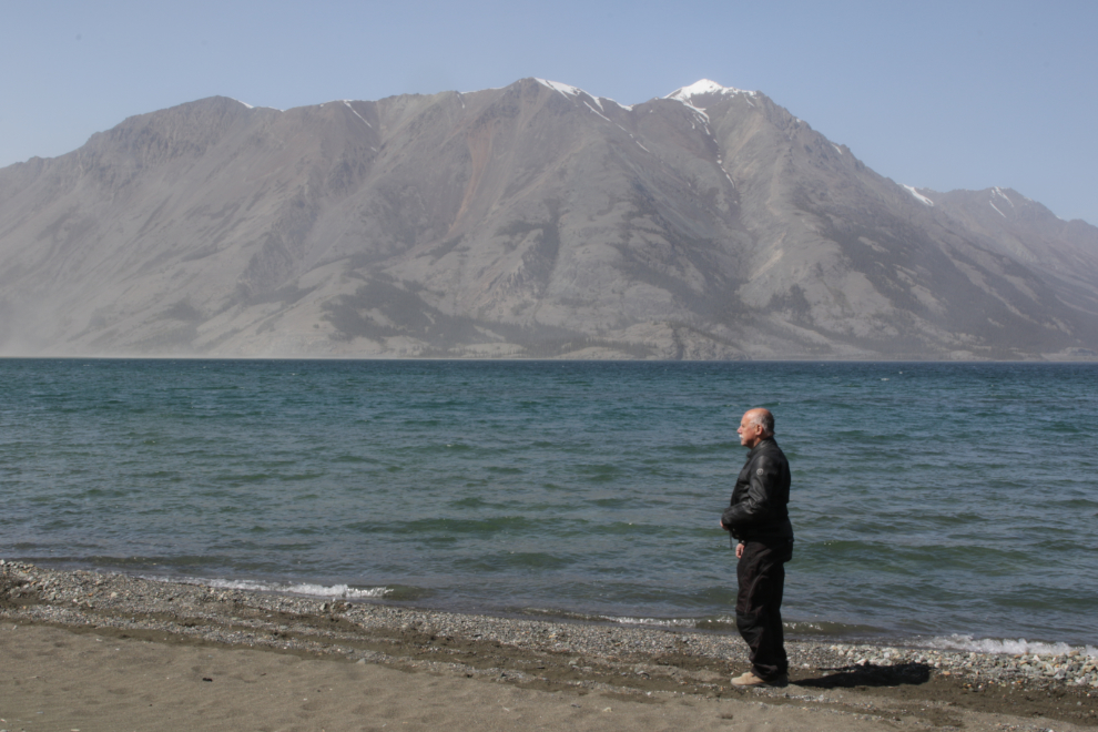 My favourite pullout and beach on Kluane Lake, at Km 1642.1 of the Alaska Highway.