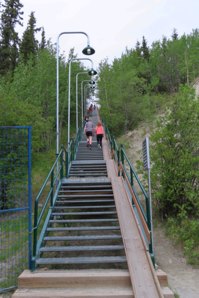 The Black Street Stairs at Whitehorse, Yukon.