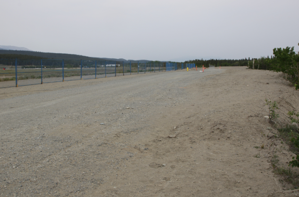 Major work being done on the Whitehorse airport perimeter trail.