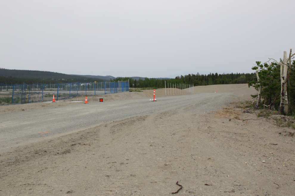 Major work being done on the Whitehorse airport perimeter trail.
