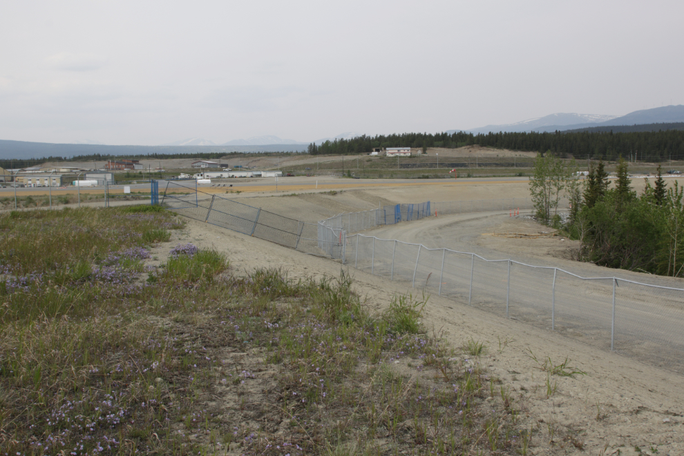Major work being done on the Whitehorse airport perimeter trail.