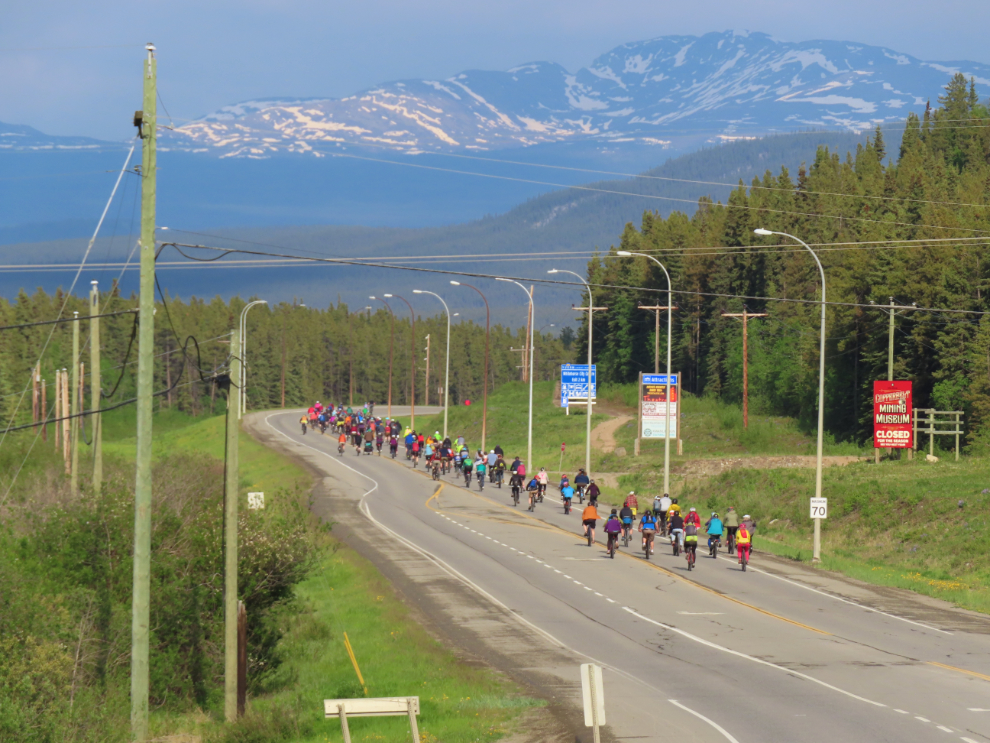 The Joe Morrison memorial bike ride in Whitehorse, Yukon.