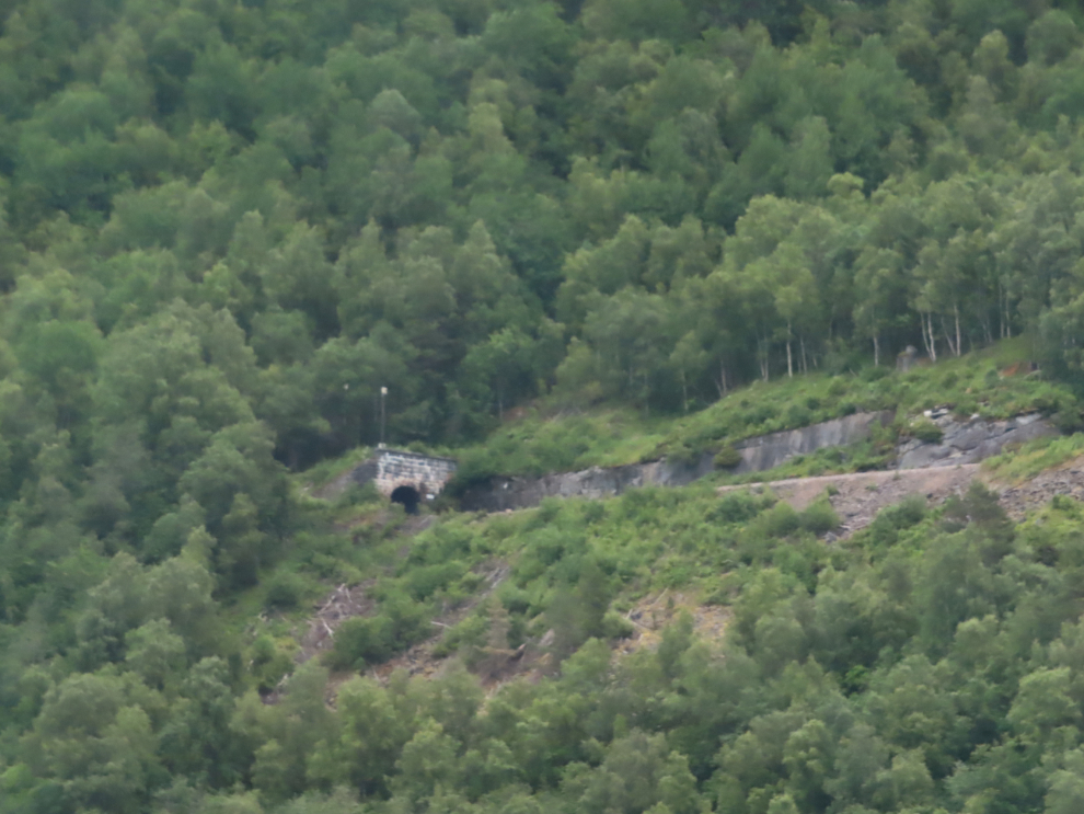 A tunnel along the route of the Golden Train at Aldalsnes, Norway.