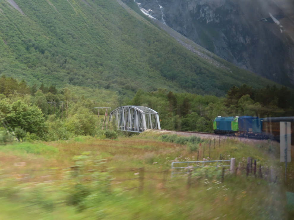 A bridge on the route of the Golden Train at Aldalsnes, Norway.