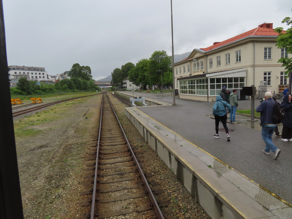 The train station at Aldalsnes, Norway.