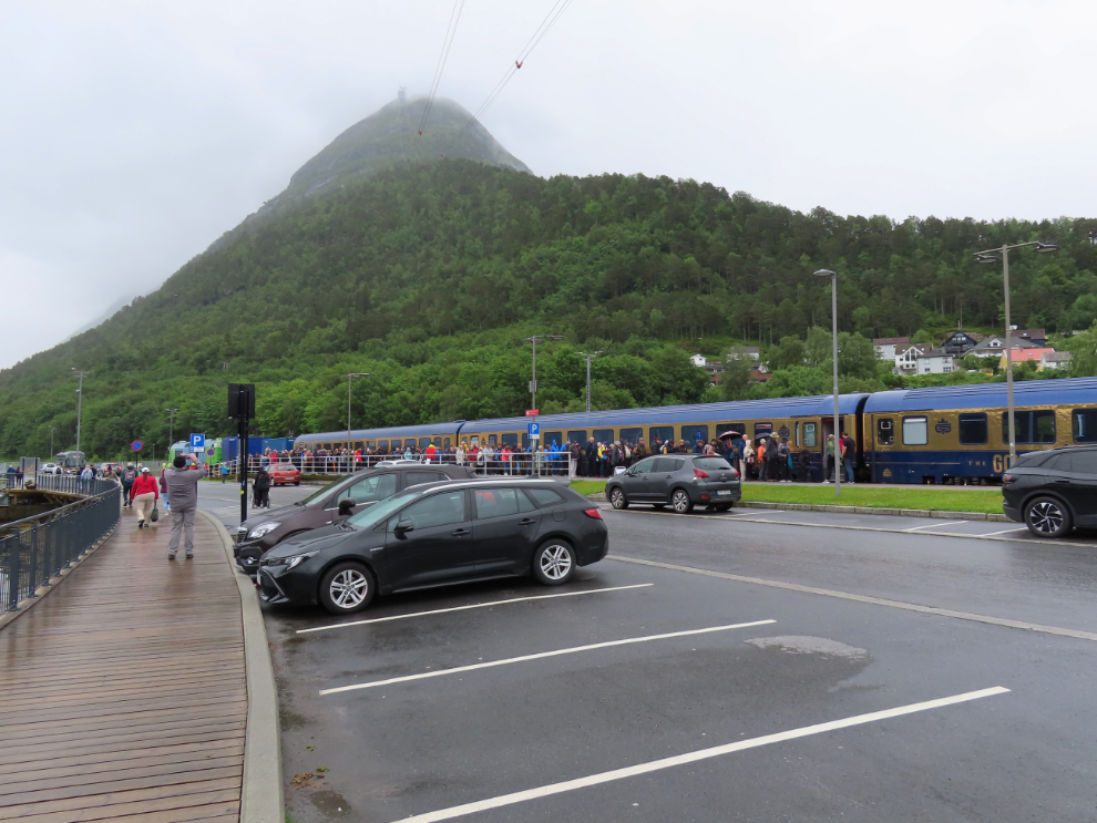 The Golden Train at Aldalsnes, Norway.