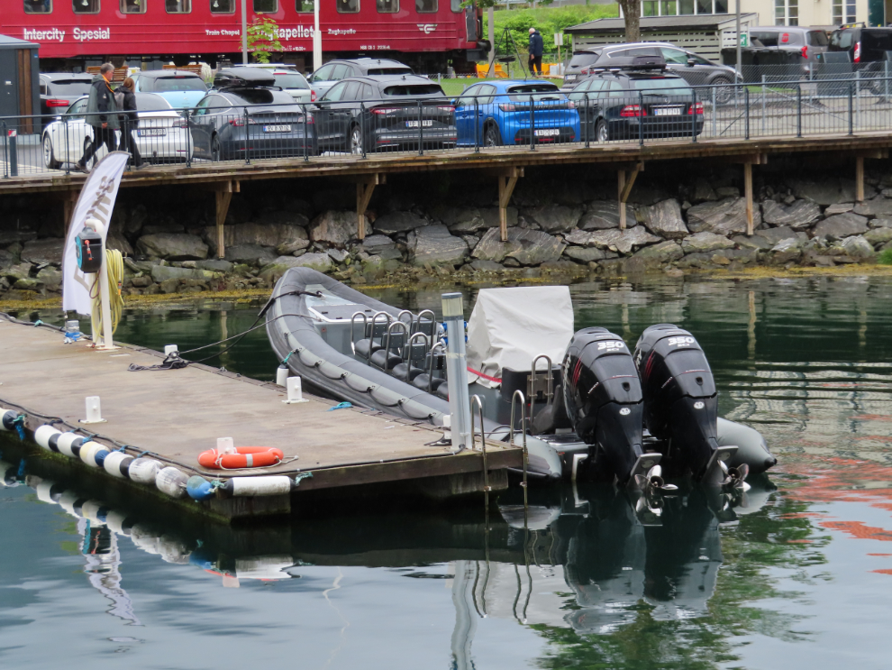 An impressive boat at Aldalsnes, Norway.
