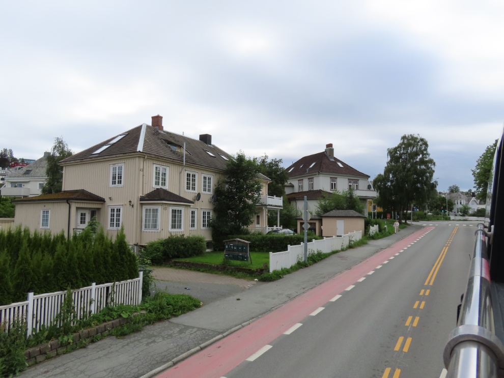 A lovely residential area in Trondheim, Norway.