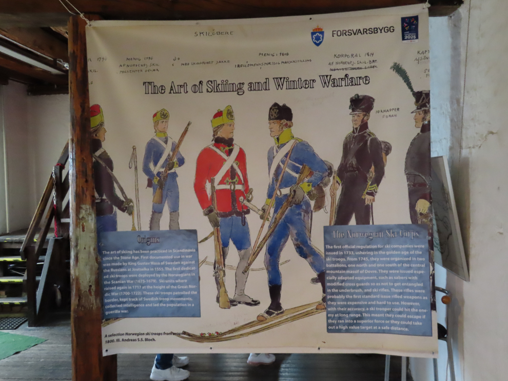 The museum in the tower (donjonen) at Kristiansten Fortress at Trondheim, Norway.